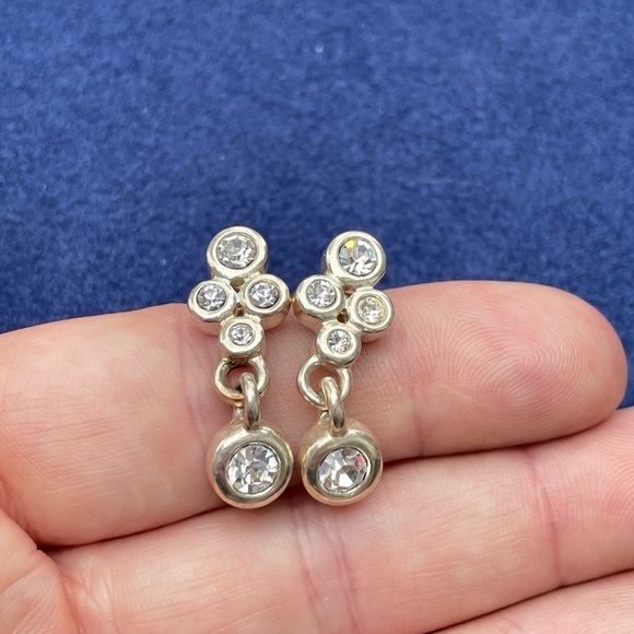 Beautiful bubble silver earrings - Picture 2 of 4